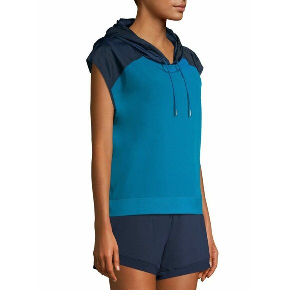 3/$30 AVIA | Windbreaker Vest Jacket, Colorblock Blue - Picture 2 of 6